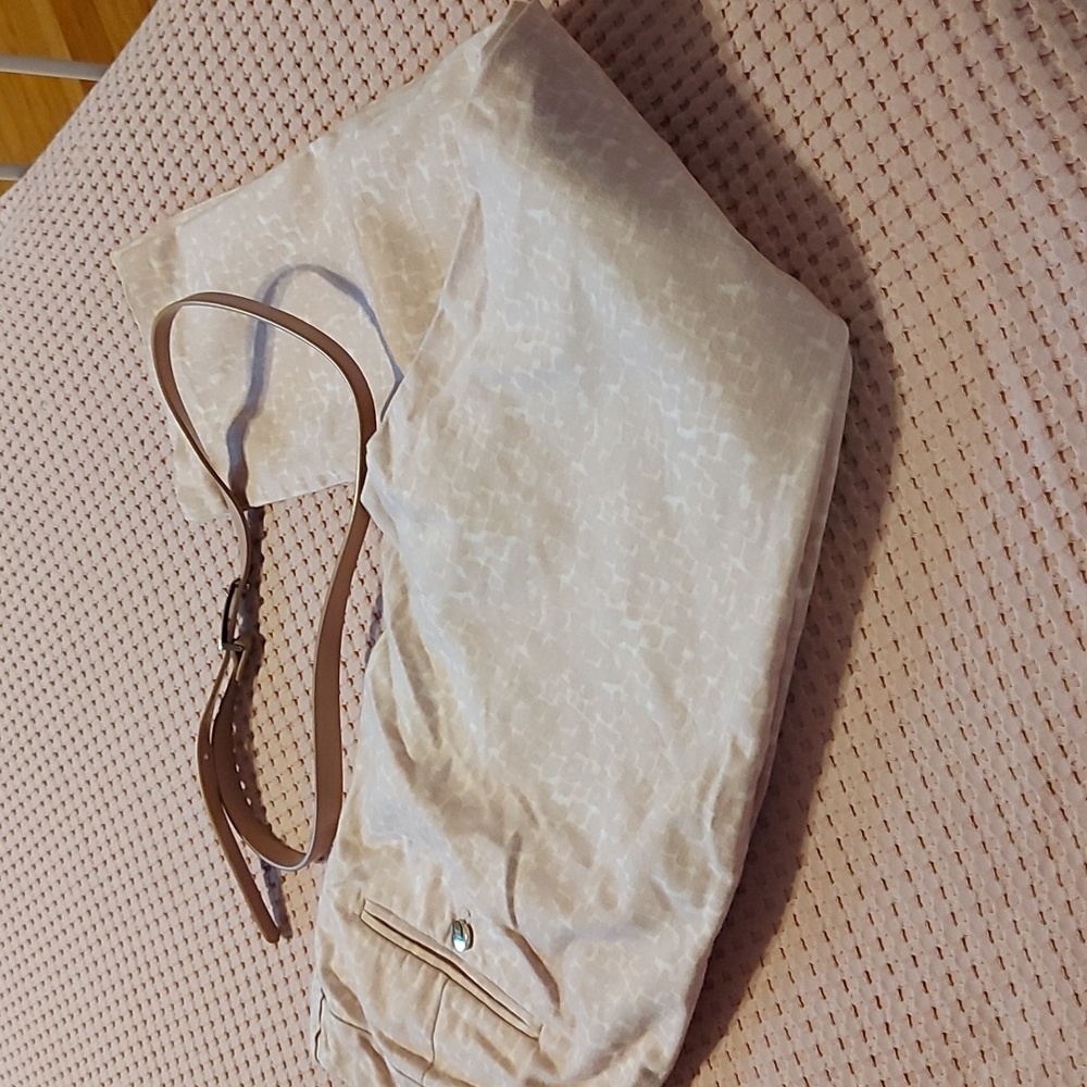 Calvin Klein Light Gray Patterned Chinos